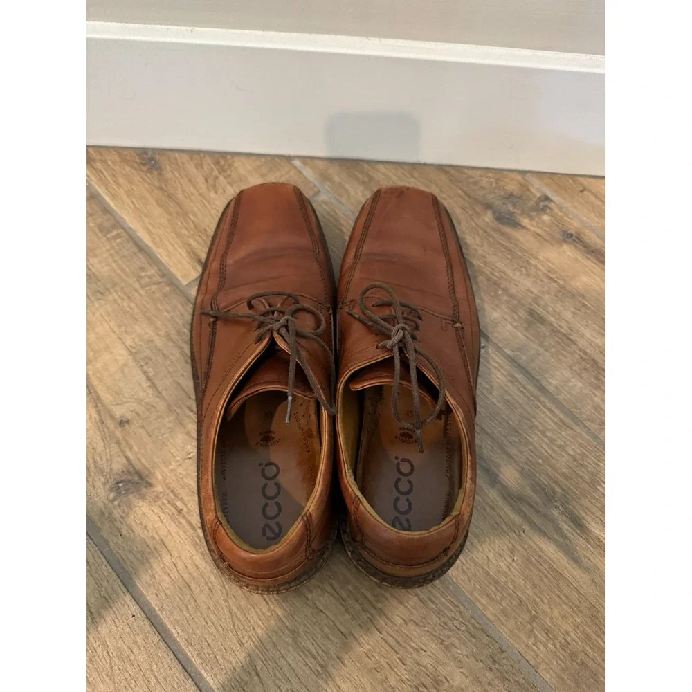Ecco New Jersey Bicycle Mens 43 Eu 9-9.5 Us Dress Shoes Brown Bike‎ Toe Oxford